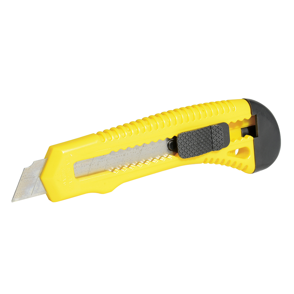 Cutter con cuerpo de plástico de 18 mm, cambio automático de navaja Surtek