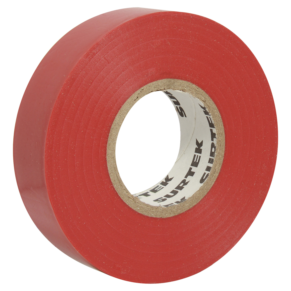 Cinta roja para aislar 19 mm x 9 m Surtek
