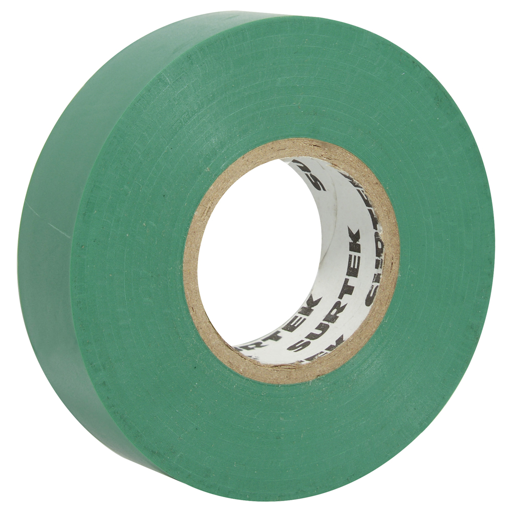 Cinta verde para aislar 19 mm x 9 m Surtek