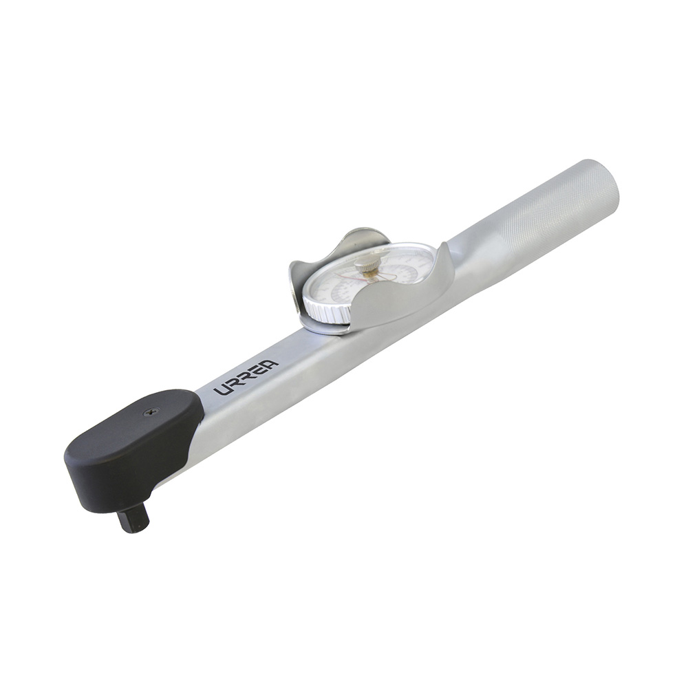 Torquímetro de carátula con cuerpo de aluminio cuadro de 3/4", 120-600 ft-lb Urrea