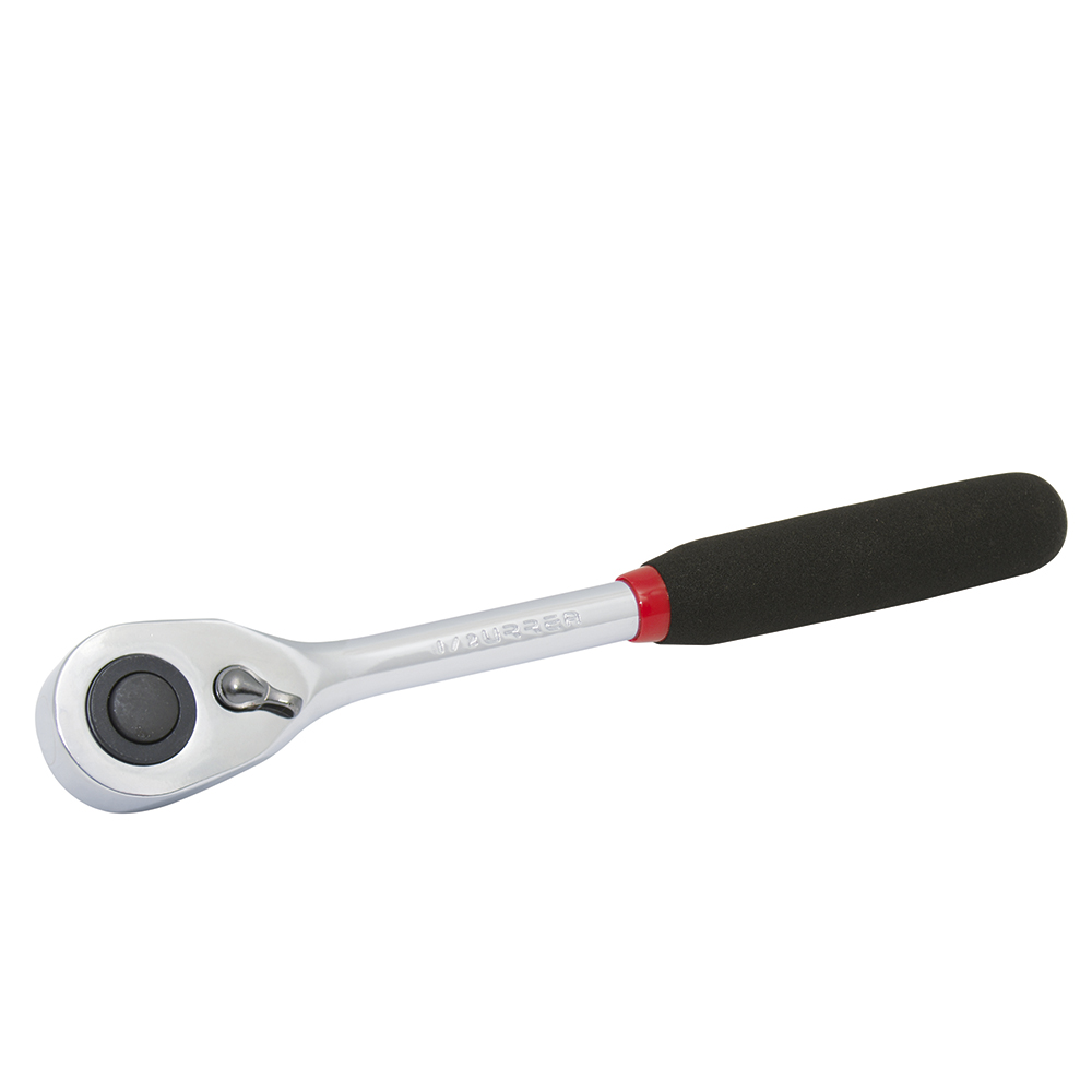 Matraca reversible con mango rubber grip, quick release, para dado cuadro de 1/2" Urrea