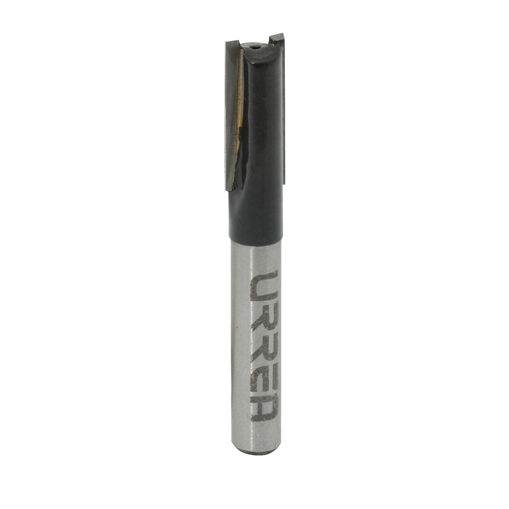 Broca para router de acero recta de 2 filos 1-1/8" zanco de 1/2" Urrea
