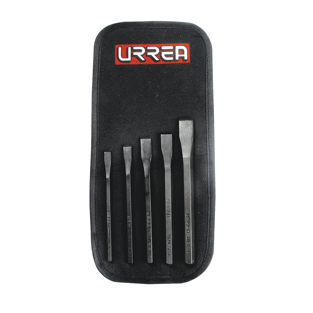 Juego combinado de cinceles corta frío, 5 piezas Urrea