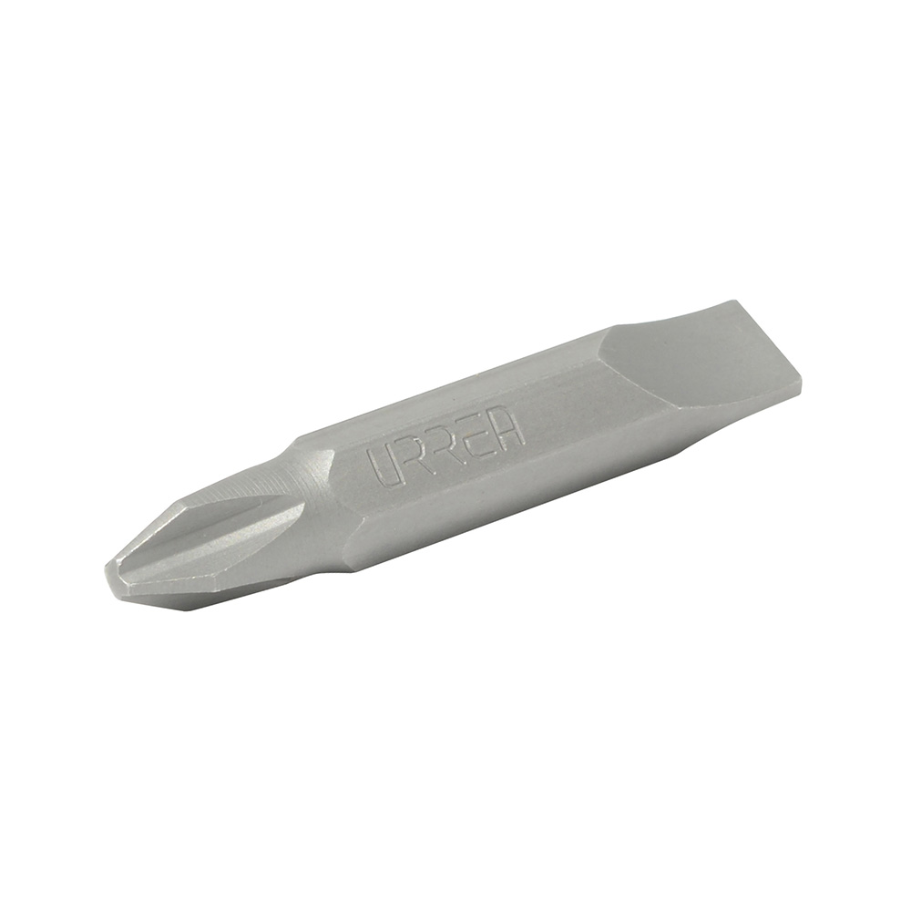 Punta doble intercambiable Phillips #2 y plana 8-10" para destornillador hexágono de 1/4" Urrea