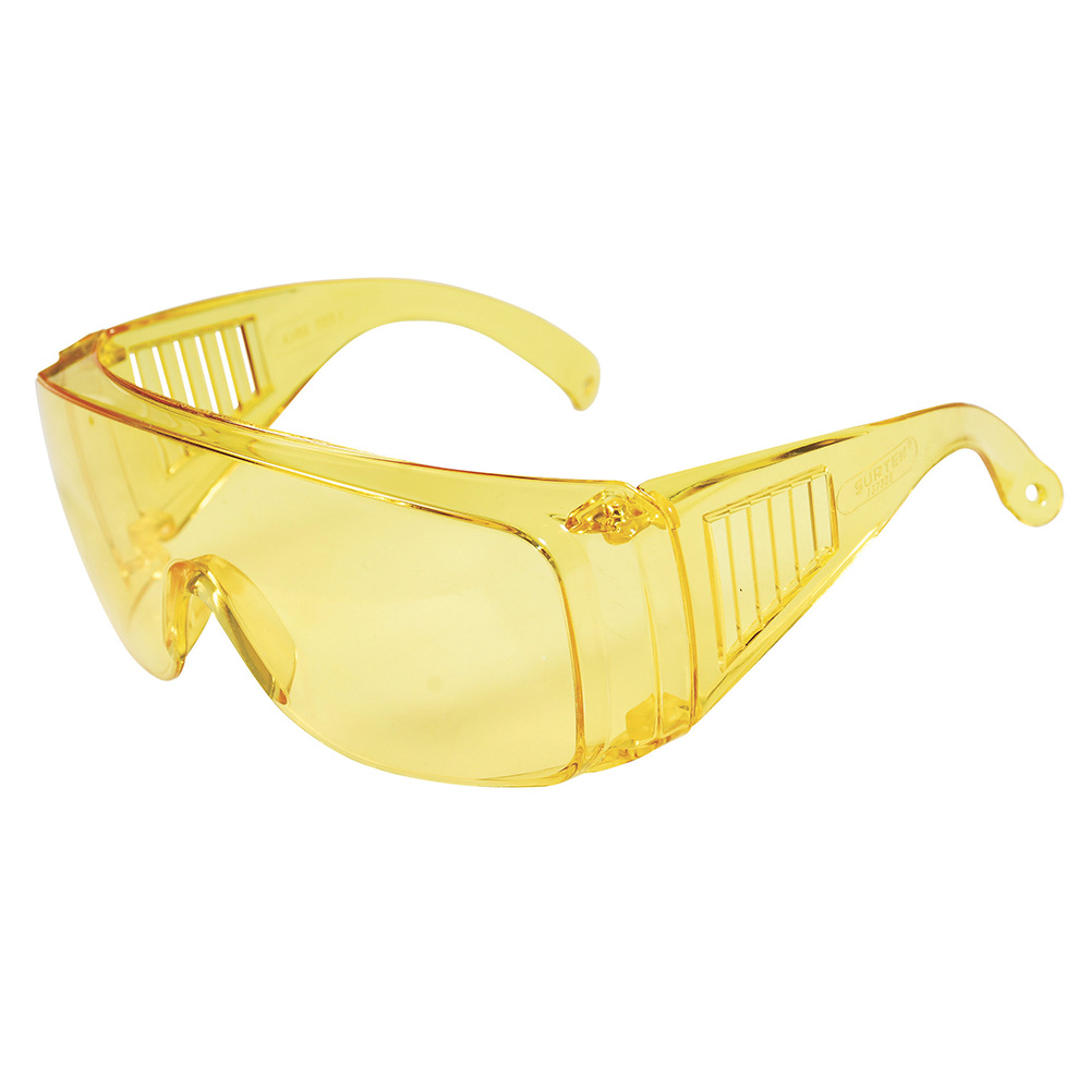 Lentes de seguridad modelo tradicionales, ámbar Surtek