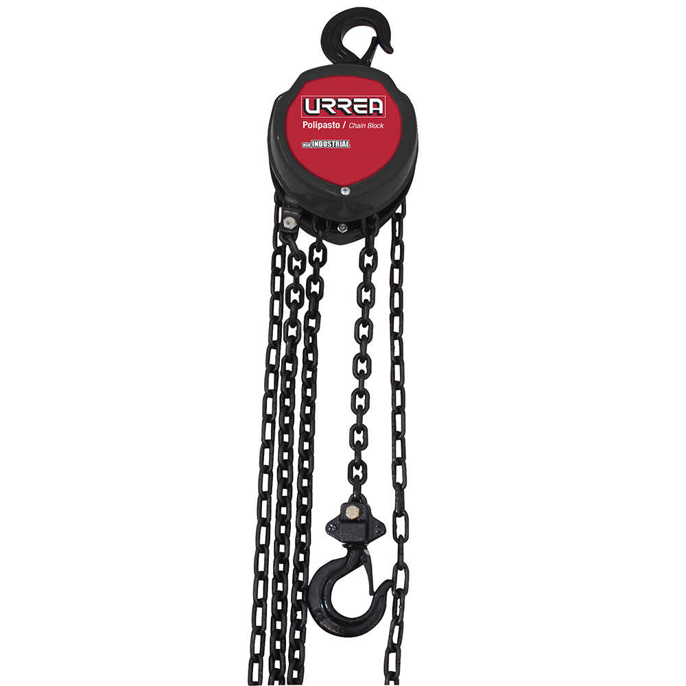 Polipasto manual 1 ramal, 0.5 ton, cadena 6 m Urrea
