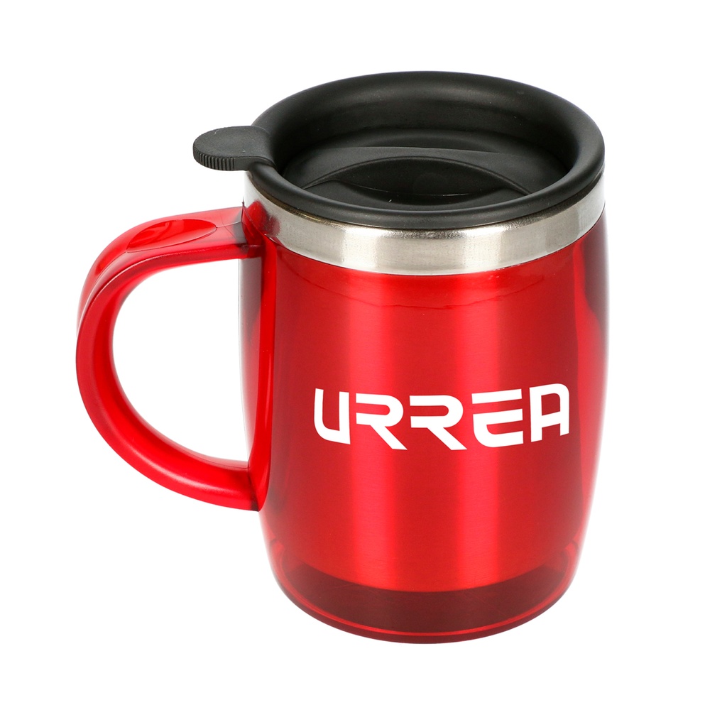 Taza térmica color rojo de acero inoxidable 350 ml Urrea