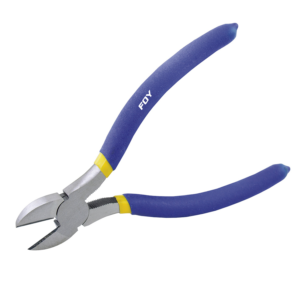 Pinza para electricista con mango con doble plastisol de 7" corte diagonal Foy