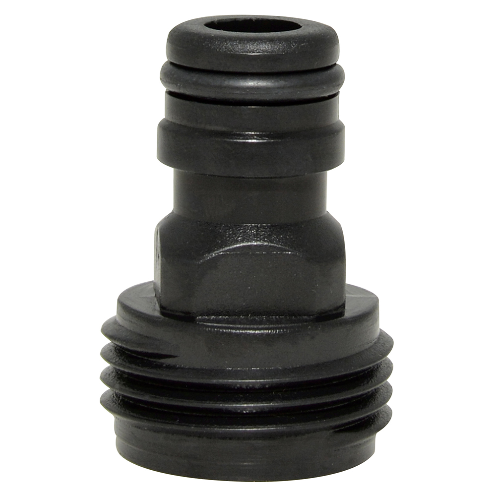 Conector para manguera de riego con sistema clic 3/4" macho Surtek