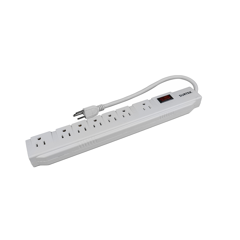 Multicontacto 7 entradas cable 30 cm Surtek
