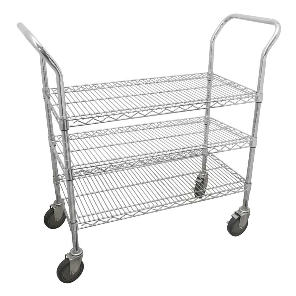 Carro utilitario de alambre 3 niveles 36" x 24" Urrea