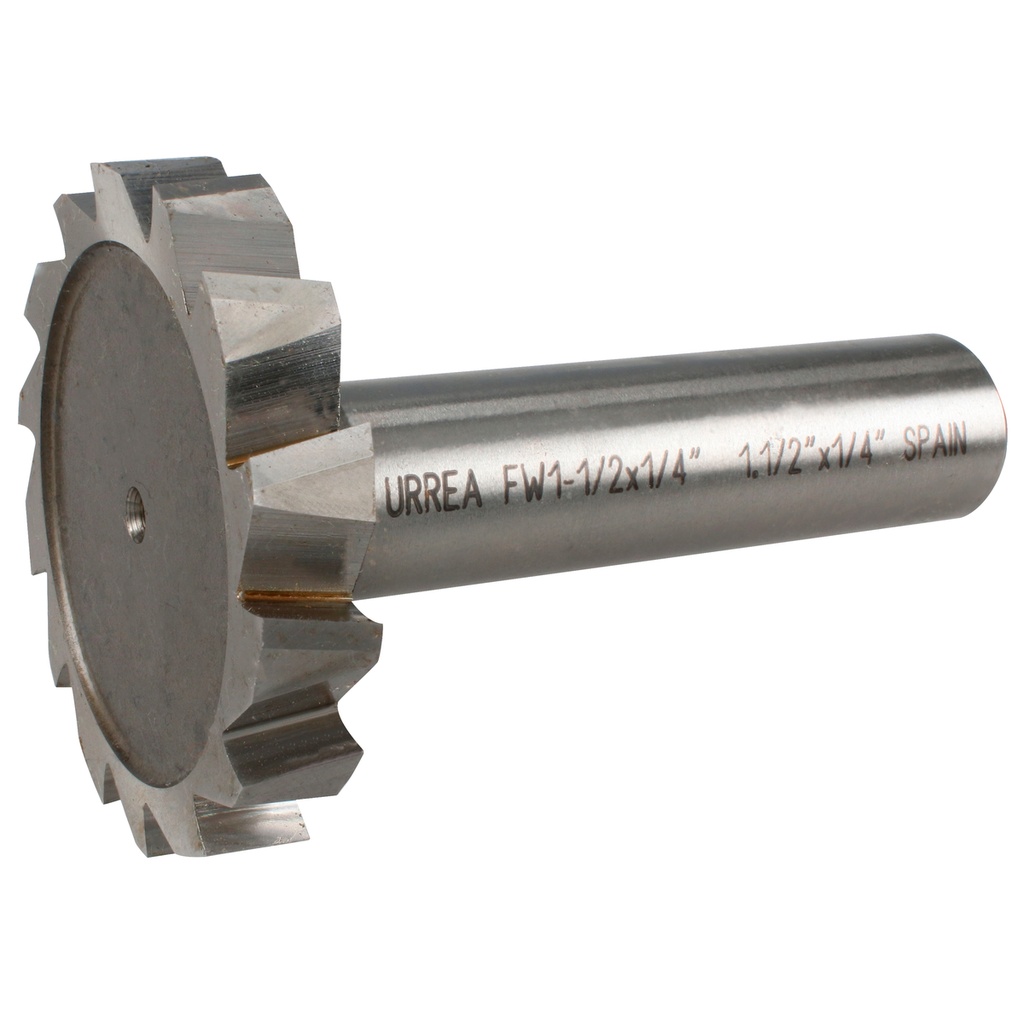 Fresa tipo woodruff de acero 1-1/2" x 1/4" Urrea