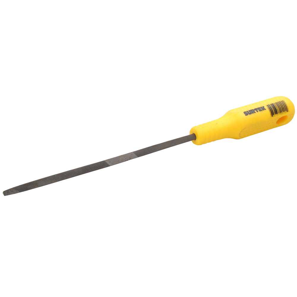 Lima triangular doble con mango plástico 6" Surtek