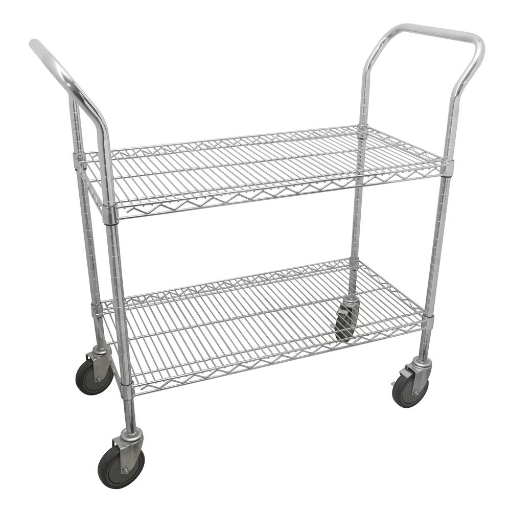 Carro utilitario de alambre 2 niveles 36" x 18" Urrea