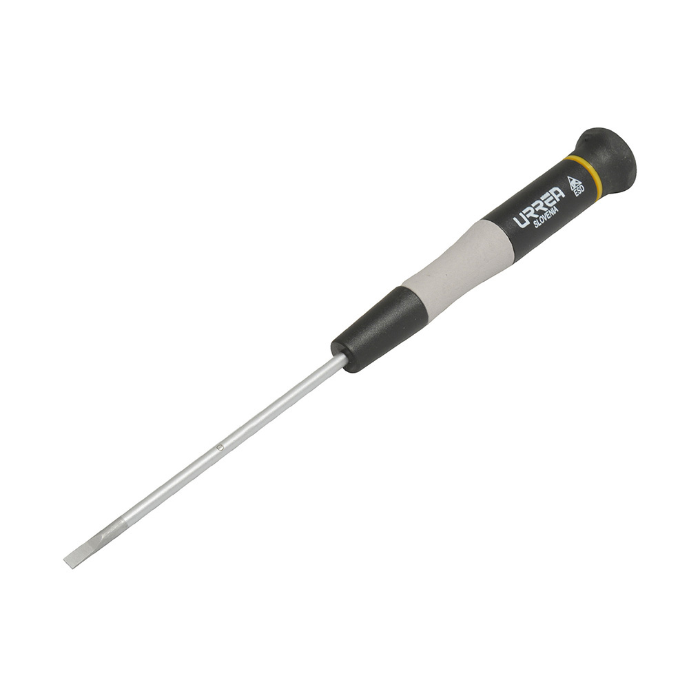 Destornillador de precisión ESD anti-estáticos, punta plana 5/64" x 2-3/8" Urrea