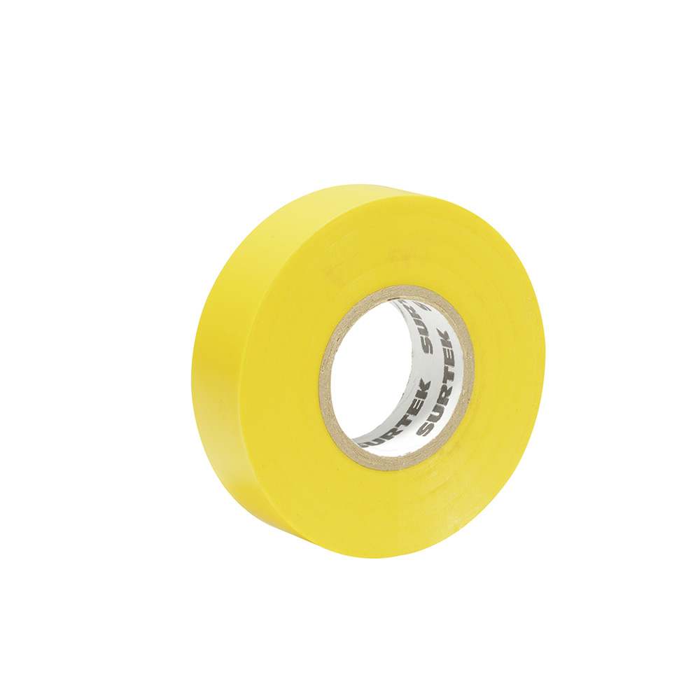 Cinta amarilla para aislar 19 mm x 18 m Surtek