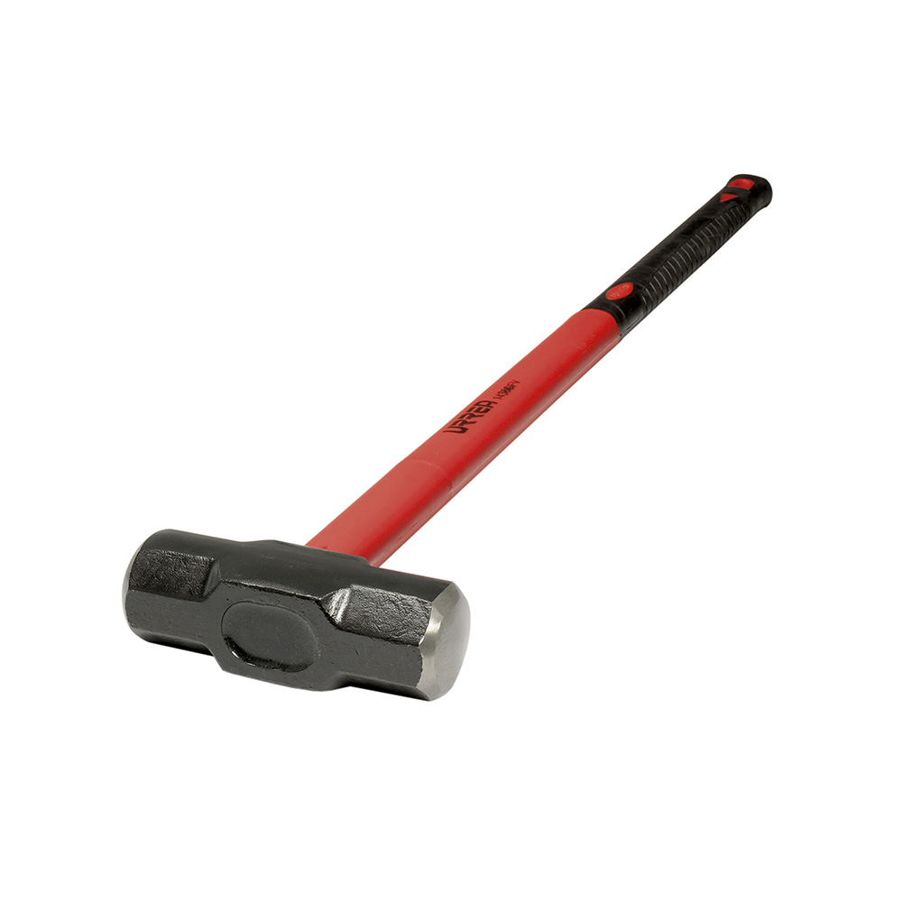 Marro octagonal cabeza maquinada con mango de fibra de vidrio de 36", 8 lb Urrea
