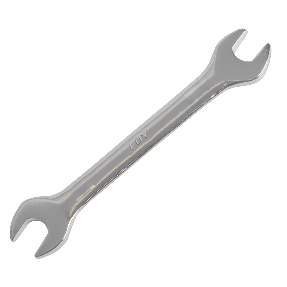 Llave española pulido espejo en pulgadas, 3/8" x 7/16" Foy