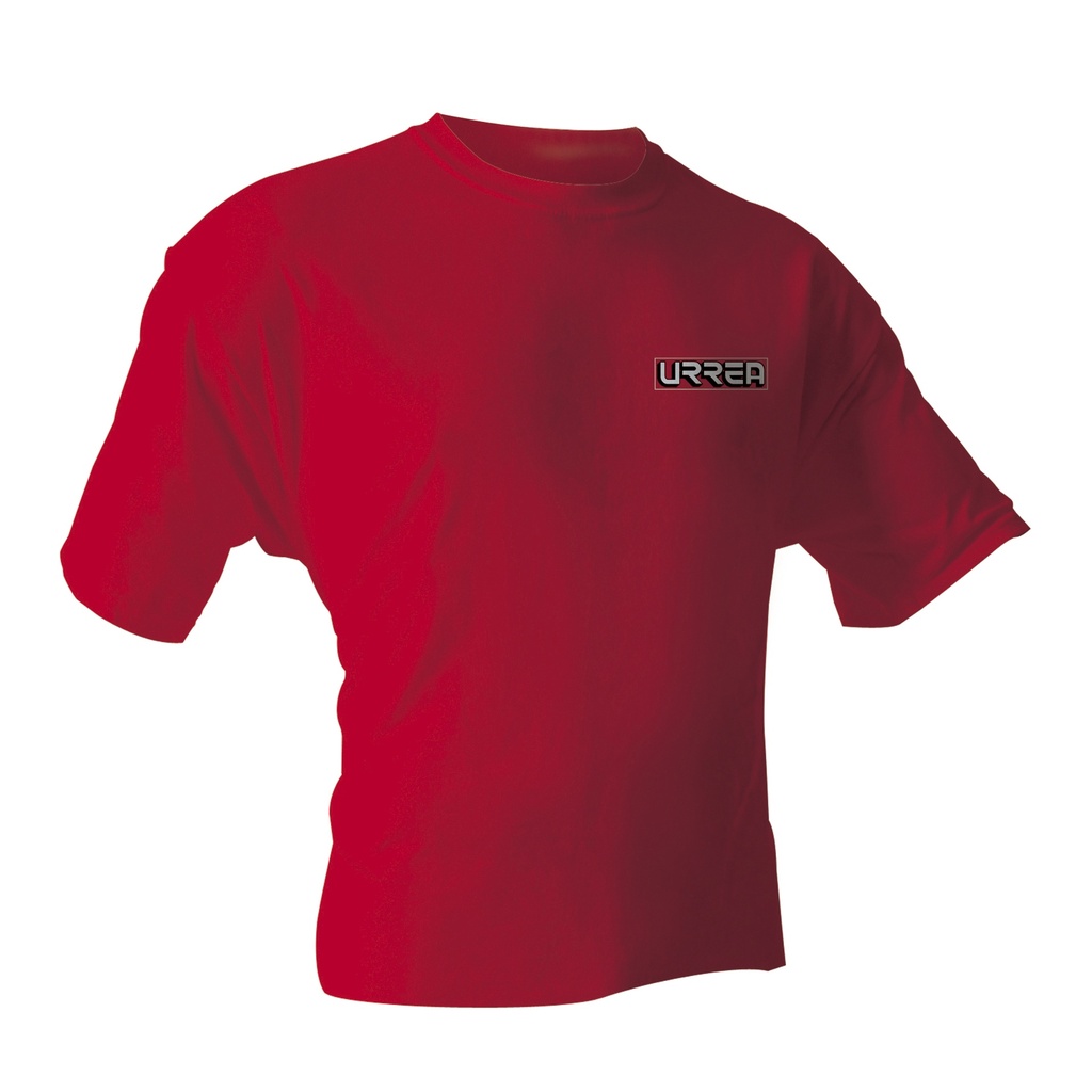 Playera cuello redondo color rojo talla M Urrea