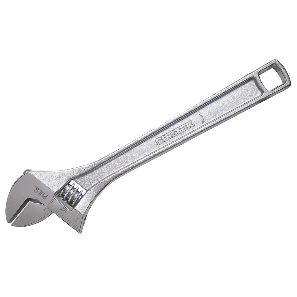 Llave ajustable cromada 10" Surtek