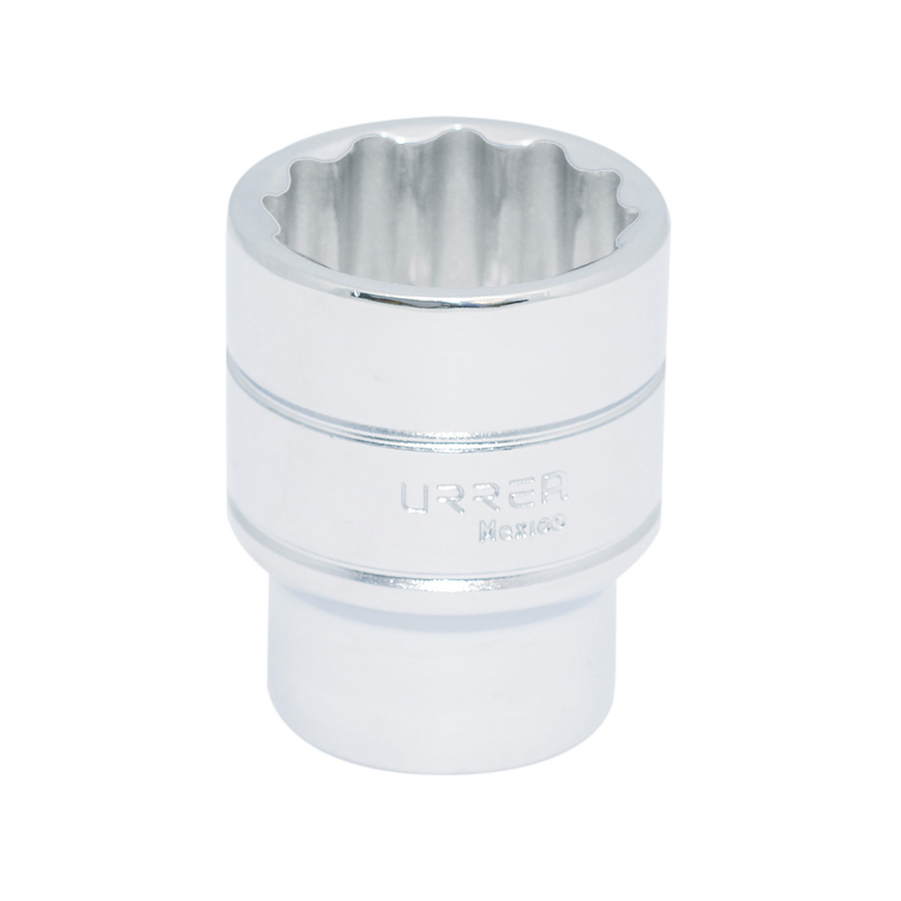 Dado cuadro de 1/2", 12 puntas, en pulgadas, 1-3/8" Urrea