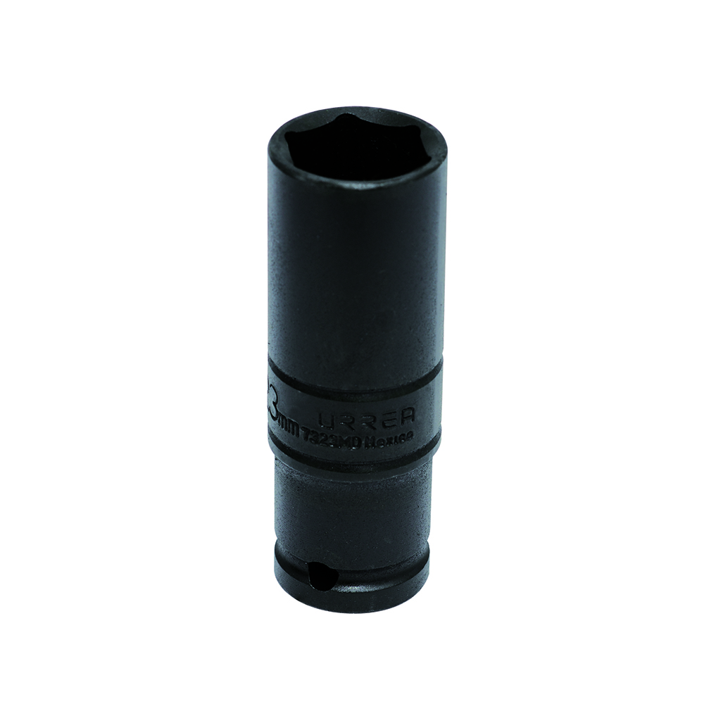 Dado de impacto pared delgada cuadro de 1/2", 6 puntas, métrico, 23 mm Urrea