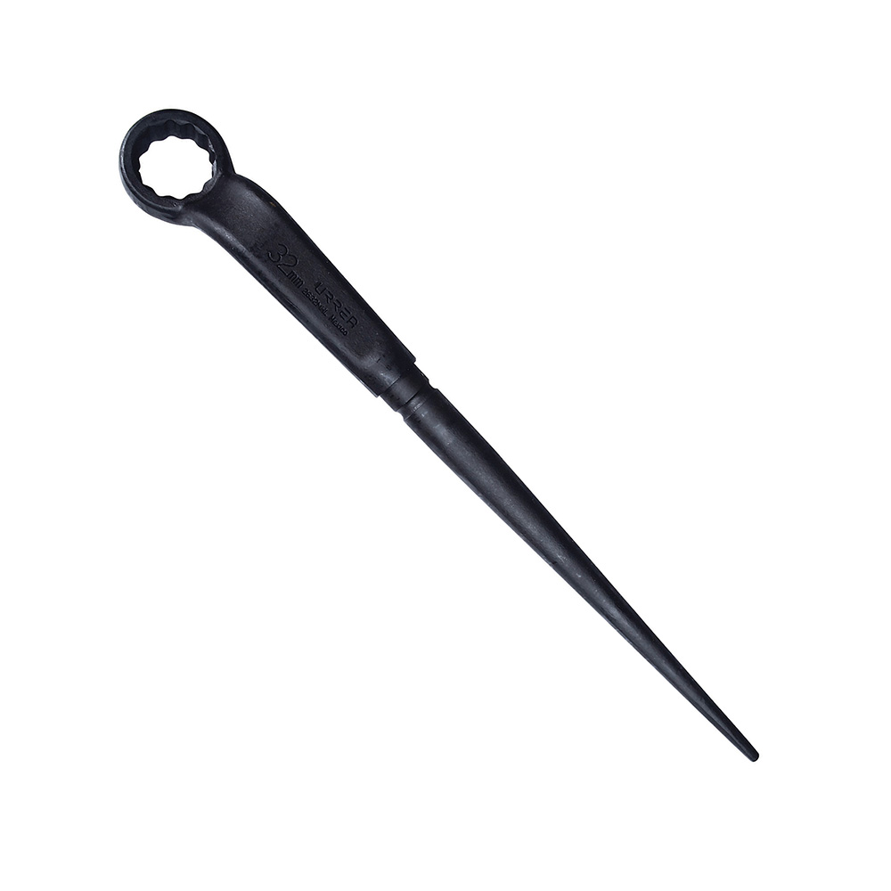 Llave acodada de alta palanca fosfatizada con cola en métrica, 12 puntas, 32 mm Urrea