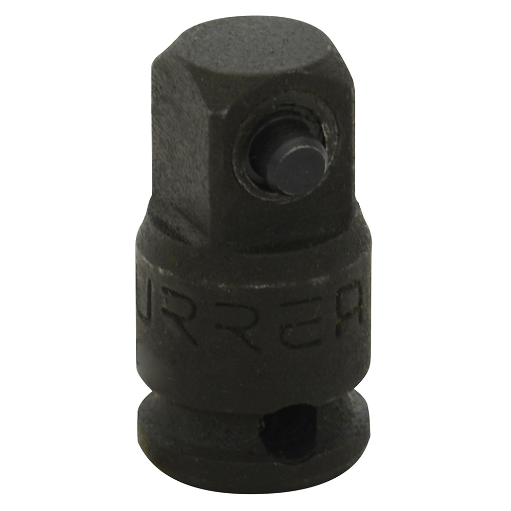 Adaptador con perno para dado de impacto cuadro de 1/4" hembra a 3/8" macho Urrea