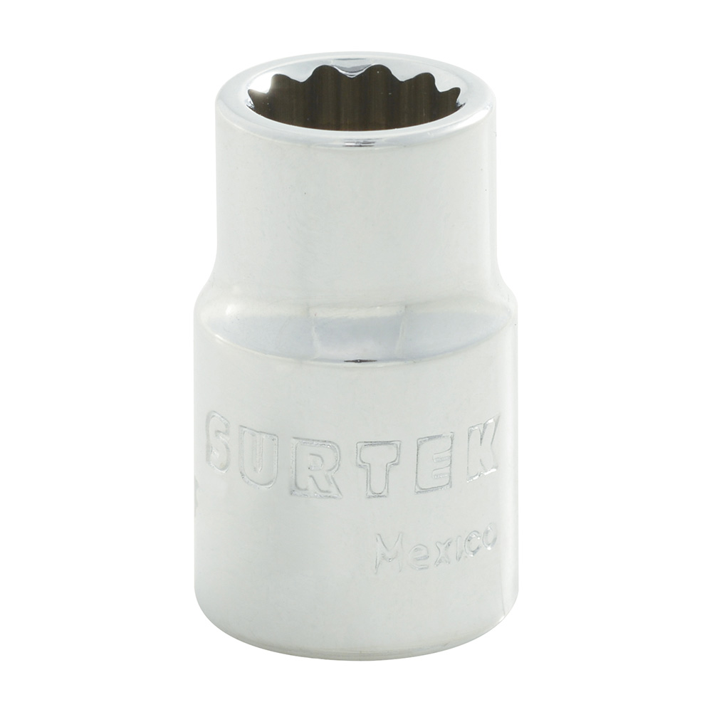 Dado cuadro de 3/8", 12 puntas, en pulgadas, 5/16" Surtek