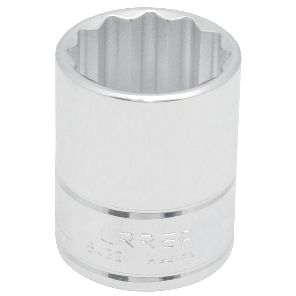 Dado cuadro de 1/2", 12 puntas, en pulgadas, 31/32" Urrea