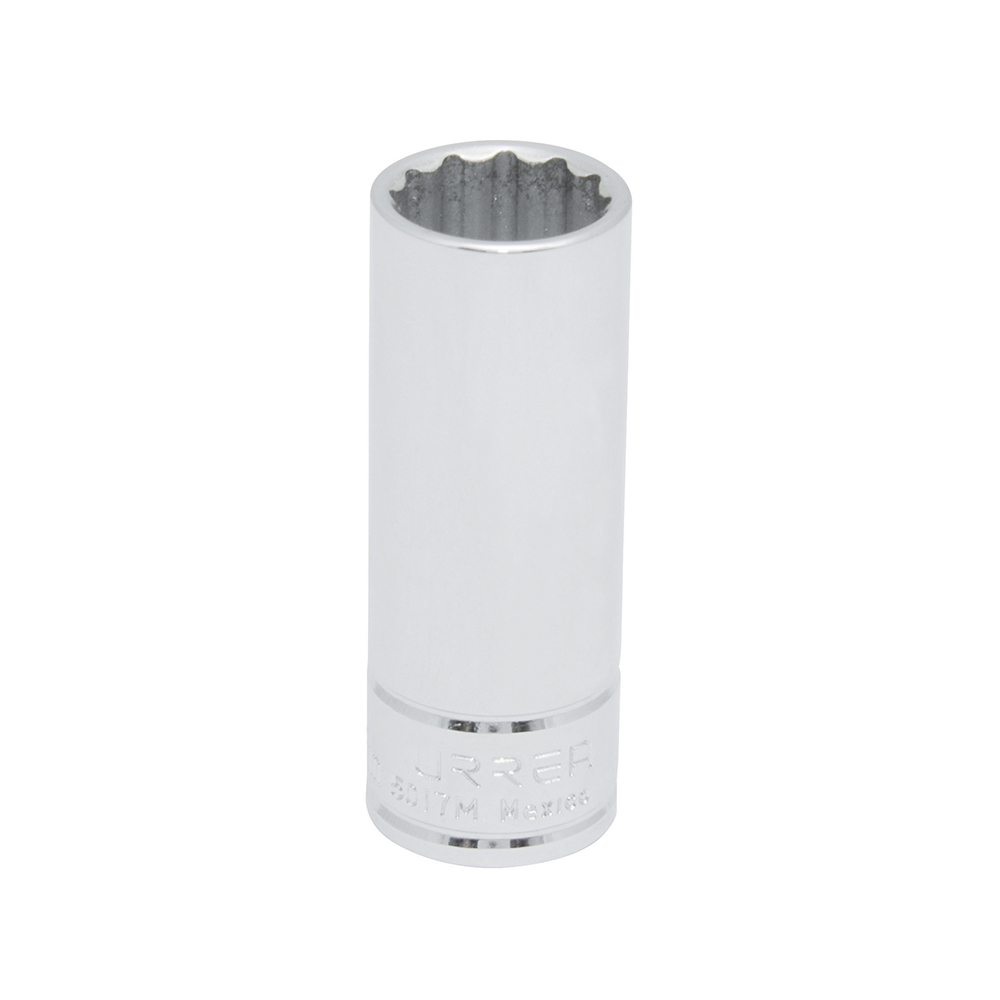 Dado largo cuadro de 3/8", 12 puntas, métrico, 17 mm Urrea
