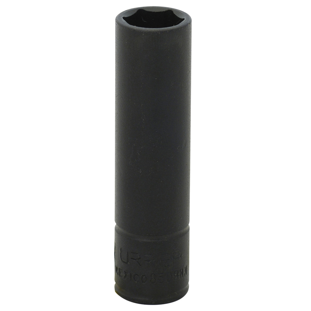 Dado de impacto largo cuadro de 1/4", 6 puntas, métrico, 9 mm Urrea