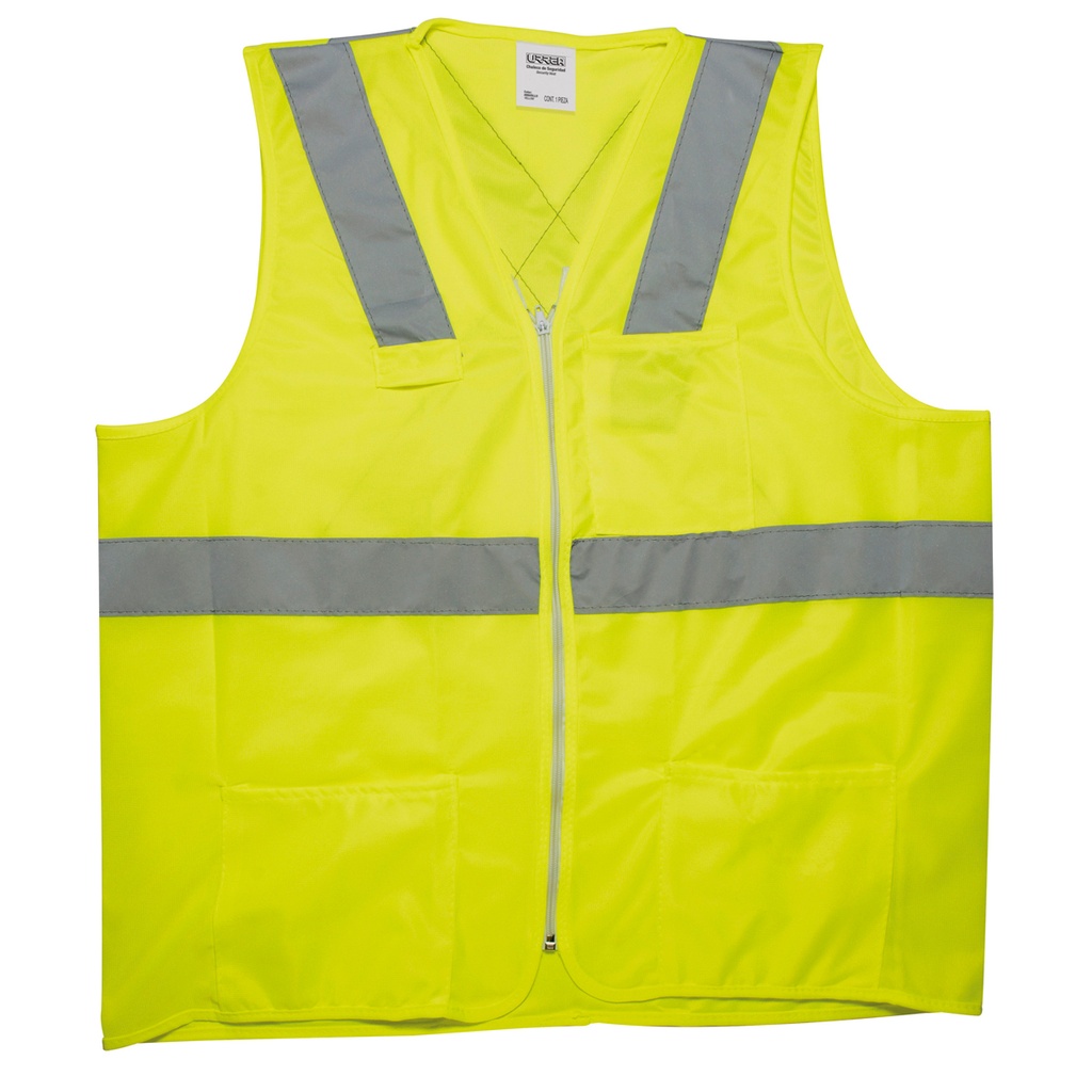 Chaleco de seguridad cerrado de alta visibilidad amarillo EG Urrea