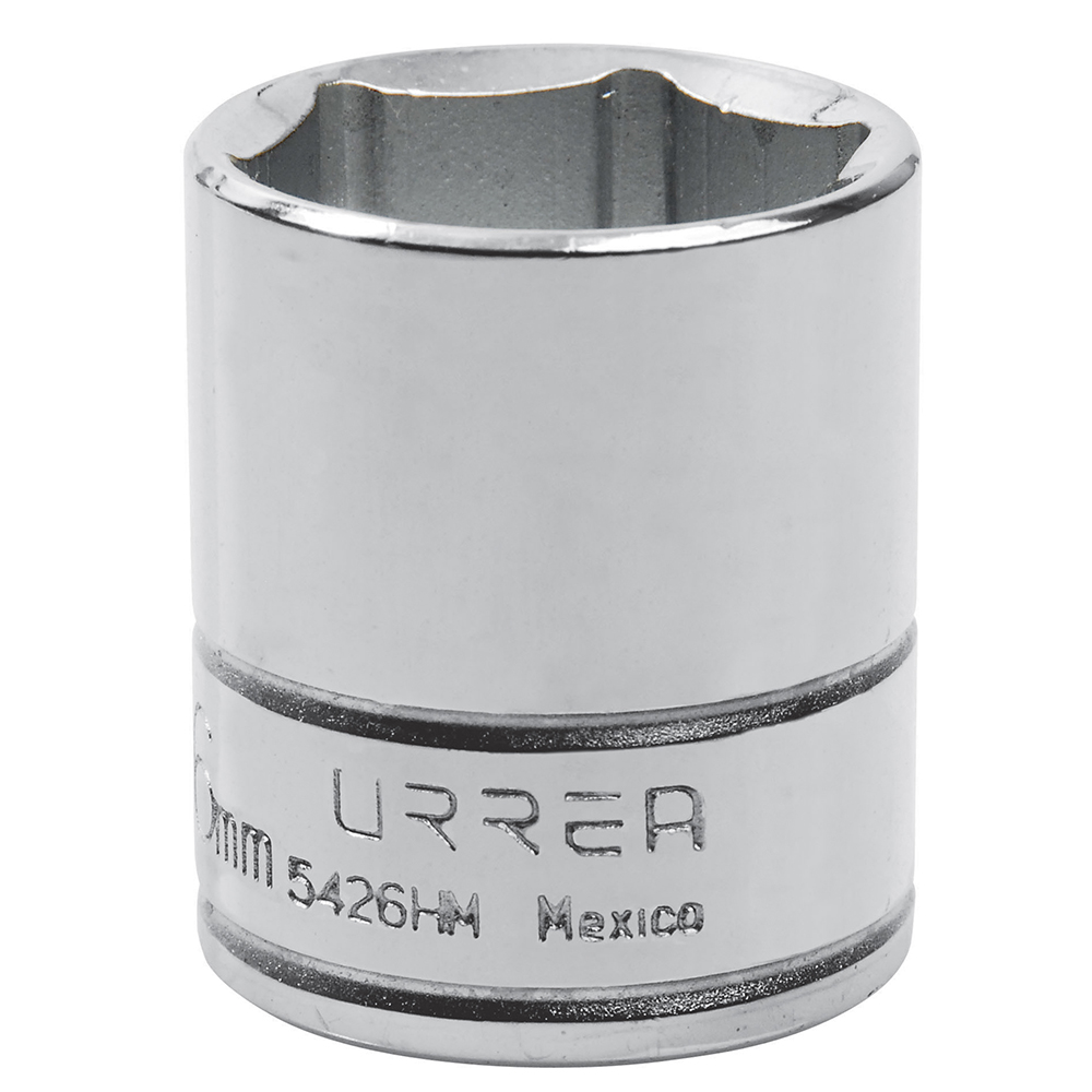 Dado cuadro de 1/2", 6 puntas, métrico, 26 mm Urrea