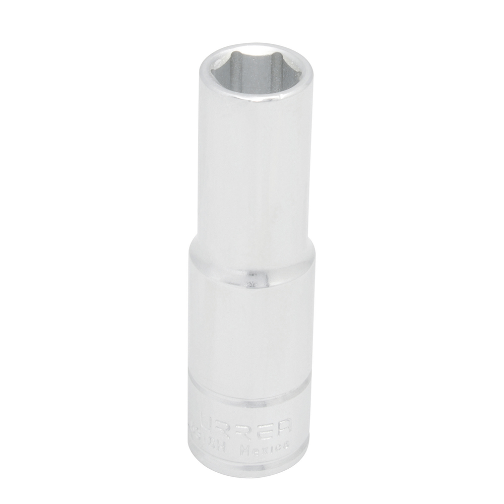 Dado largo cuadro de 1/2", 6 puntas, en pulgadas, 7/16" Urrea