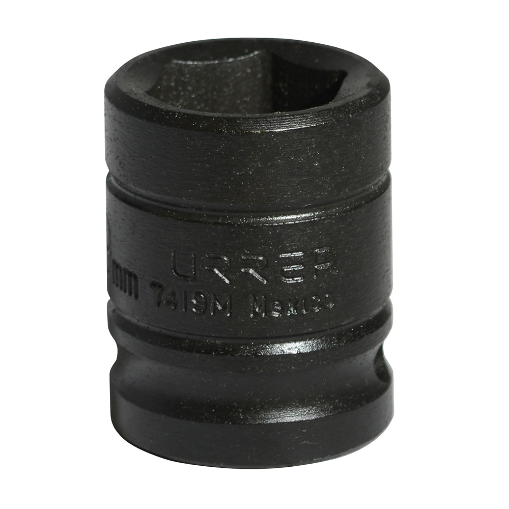 Dado de impacto cuadro de 1/2", 6 puntas, métrico, 19 mm Urrea