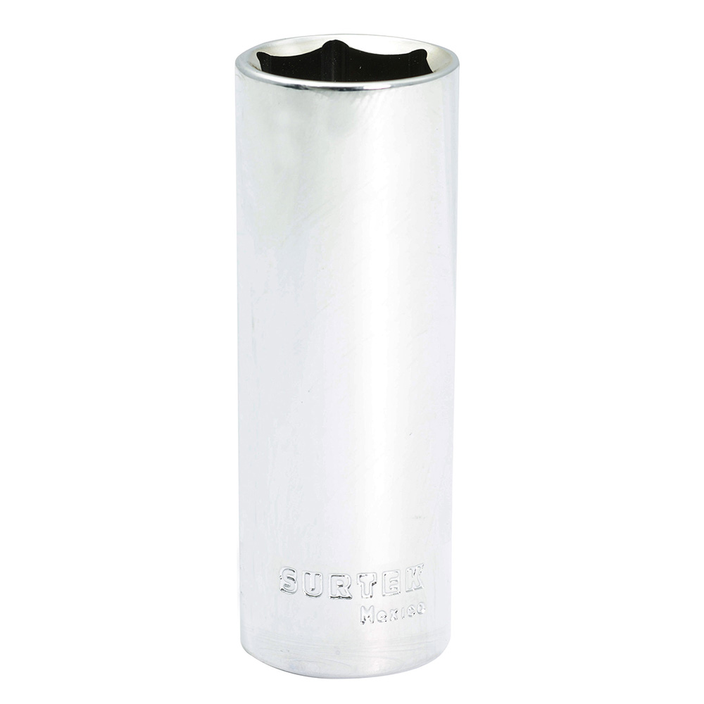 Dado largo cuadro de 1/2", 6 puntas, en pulgadas, 5/8" Surtek