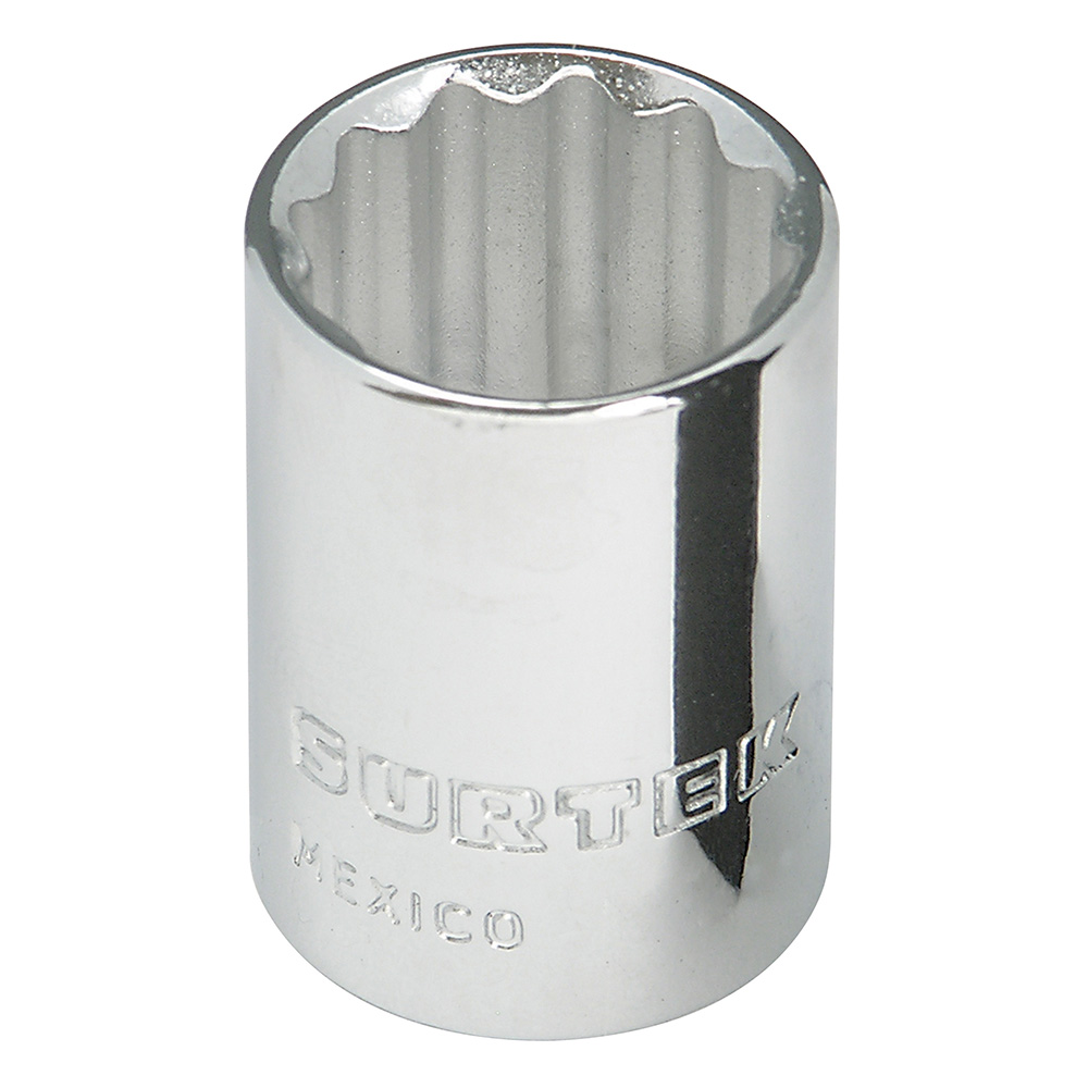 Dado cuadro de 3/8", 12 puntas, en pulgadas, 7/8" Surtek