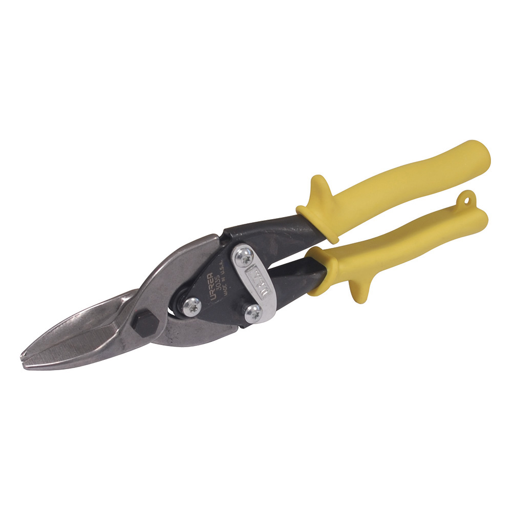 Tijera para hojalatero tipo aviación recta con mango rubber grip, 10" Urrea