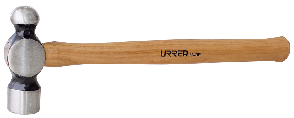 Martillo de bola maquinado con mango de madera de 16", 32 oz Urrea