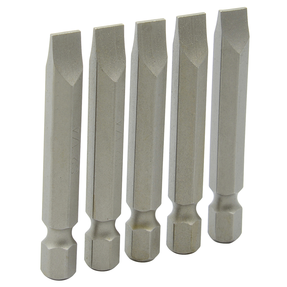 Punta plana para destornillador hexágono de 1/4", 1/4" x 2" Surtek