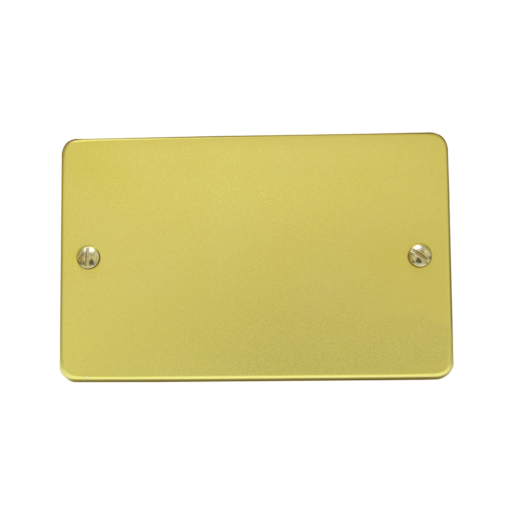Placa ciega de aluminio, línea estándar, color oro Surtek
