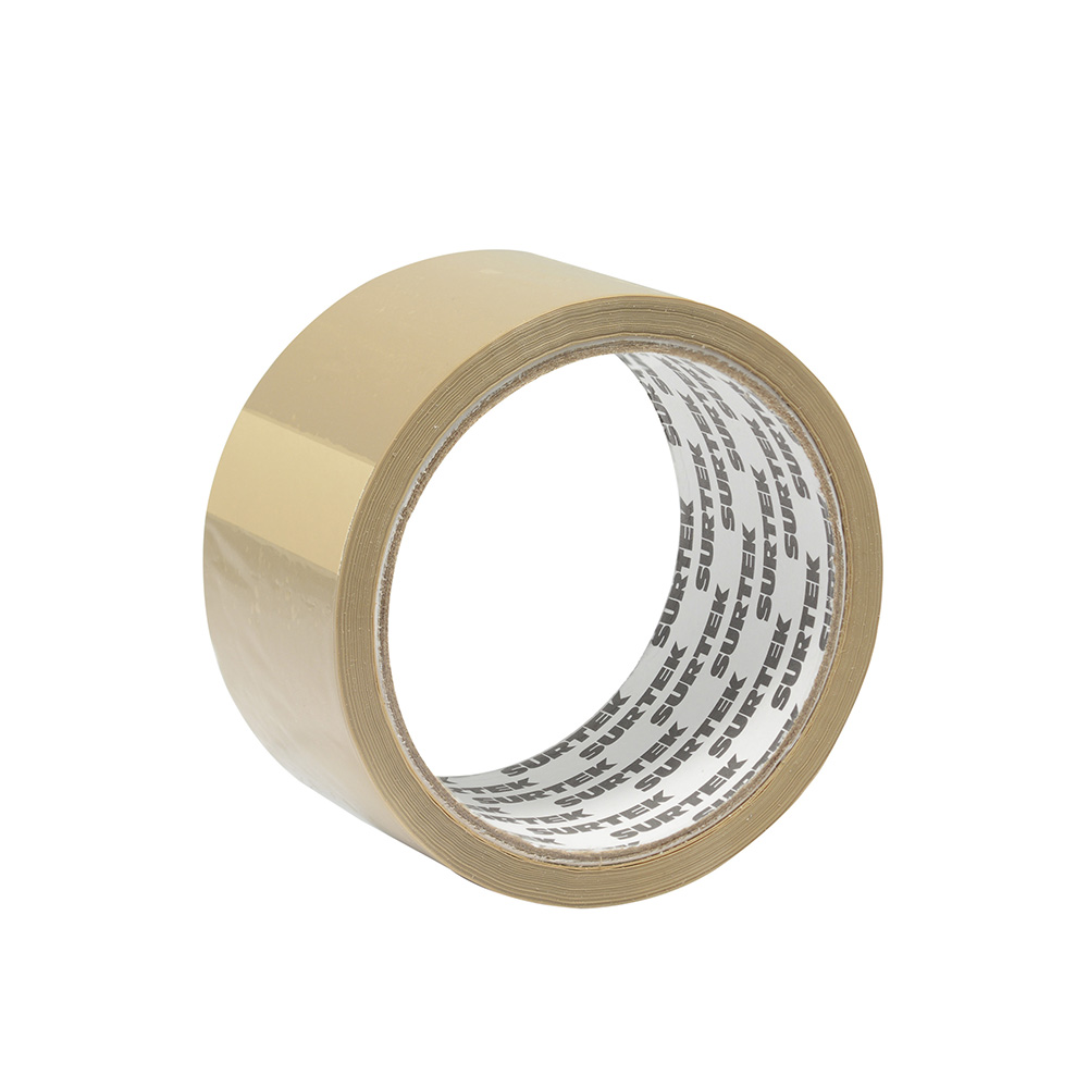 Cinta canela hot melt para empacar 48 mm x 50 m Surtek