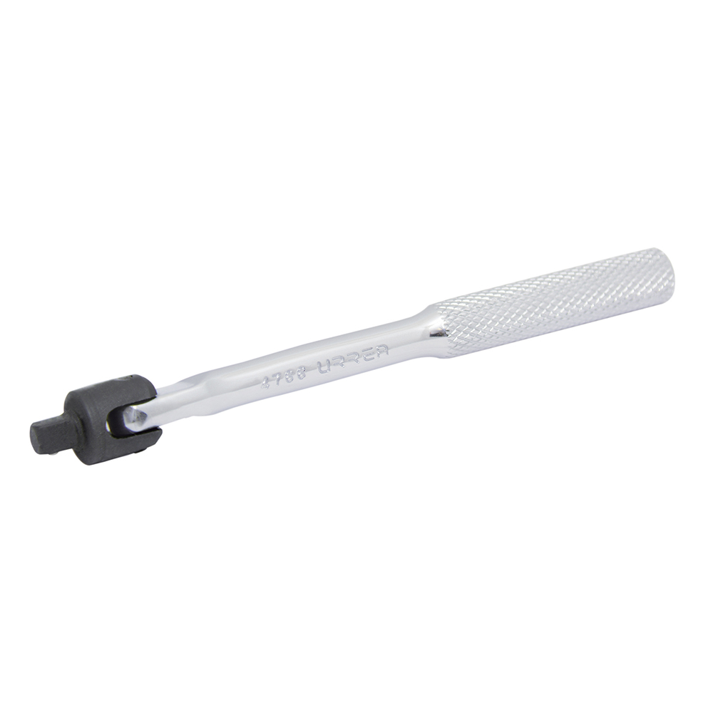 Mango articulado cromado para dado cuadro de 1/4", 13/16" Urrea