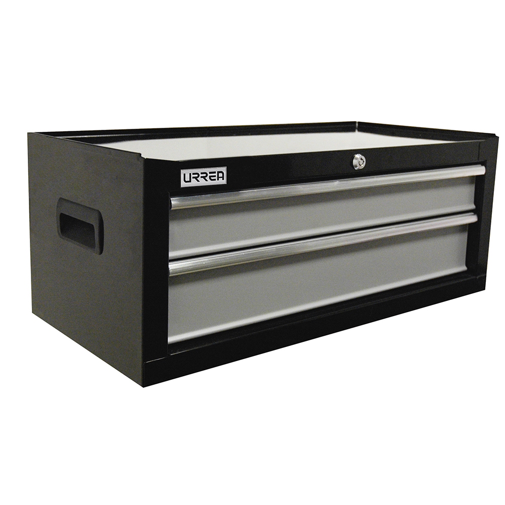 Gabinete intermedio 2 gavetas color negro serie H 27" Urrea