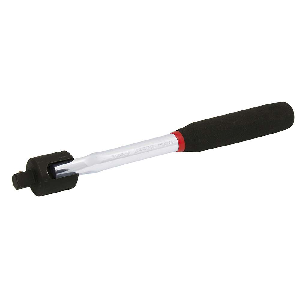 Mango articulado con mango rubber grip para dado cuadro de 1/2", 10-5/8" Urrea