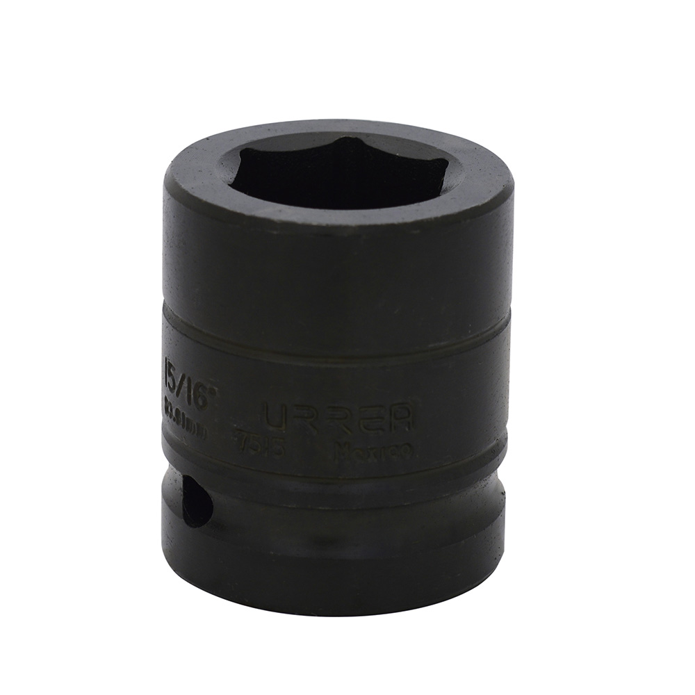 Dado de impacto cuadro de 3/4", 6 puntas, en pulgadas, 15/16" Urrea