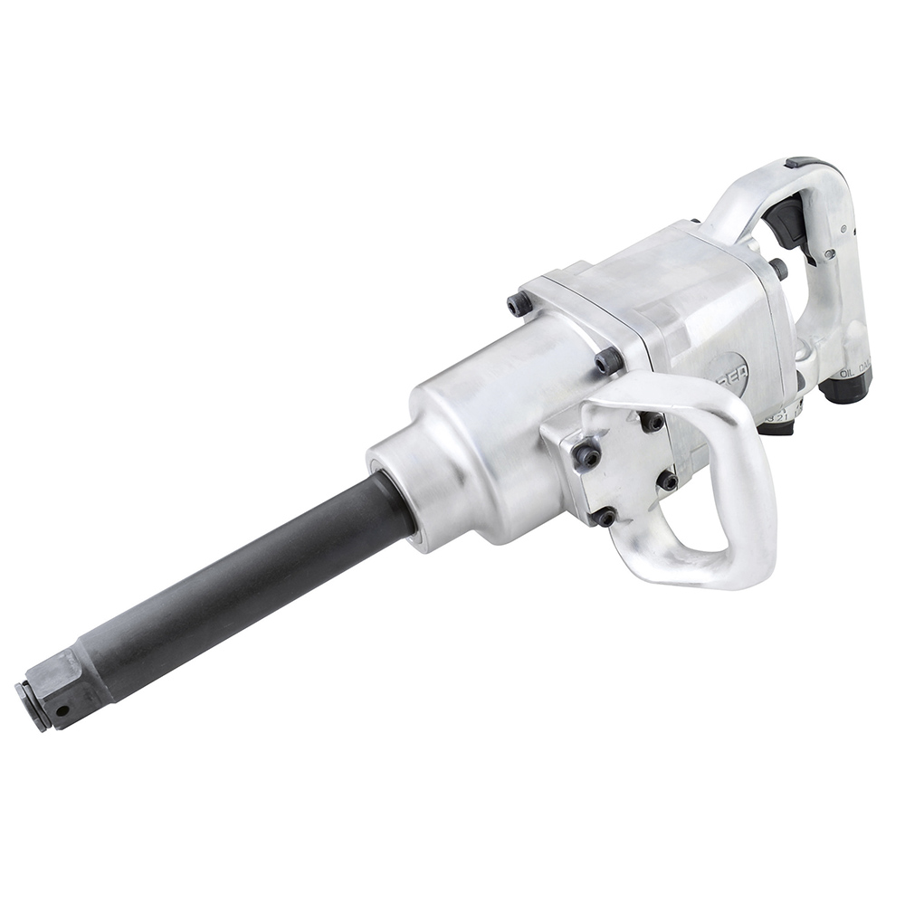 Pistola de impacto neumática cuadro de 1" 1,500 Ft-lb extensión 6" sistema twin hammer Urrea
