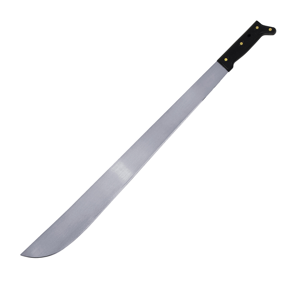 Machete troquelado con mango negro recto 24" Surtek
