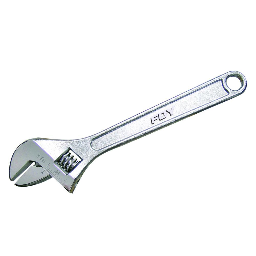 Llave ajustable cromada 10" Foy